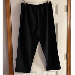 The Talbots Irish Linen Blend Wide Leg Pants size 22W in black